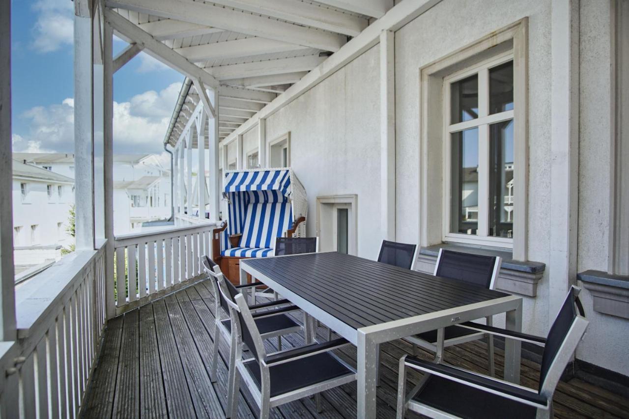 Balkon, Gratis Nutzung Vom Ahoi Erlebnisbad Und Sauna In Sellin - Residenz Strandeck Fewo01 Goehren  Dış mekan fotoğraf
